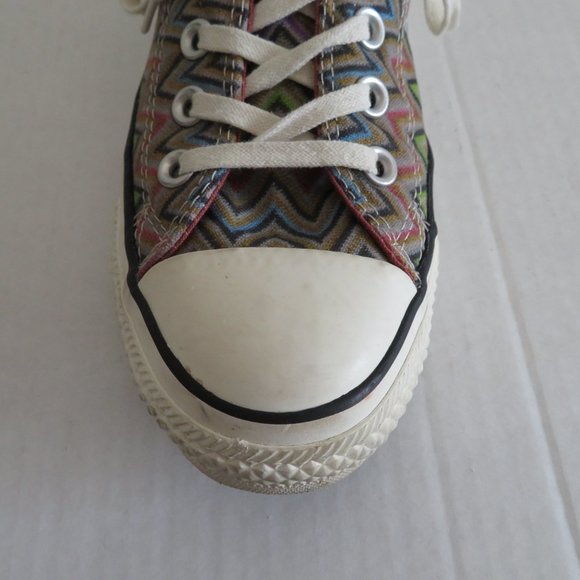 Converse X Missoni-ZigZag Chevron Low Top Sneaker/Tennis Shoe, Sz 8 Women - Picture 14 of 16